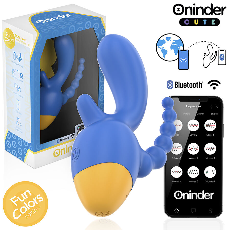 Vibratore con app ONINDER CUTE Love 3 Some con tre punti di stimolazione
