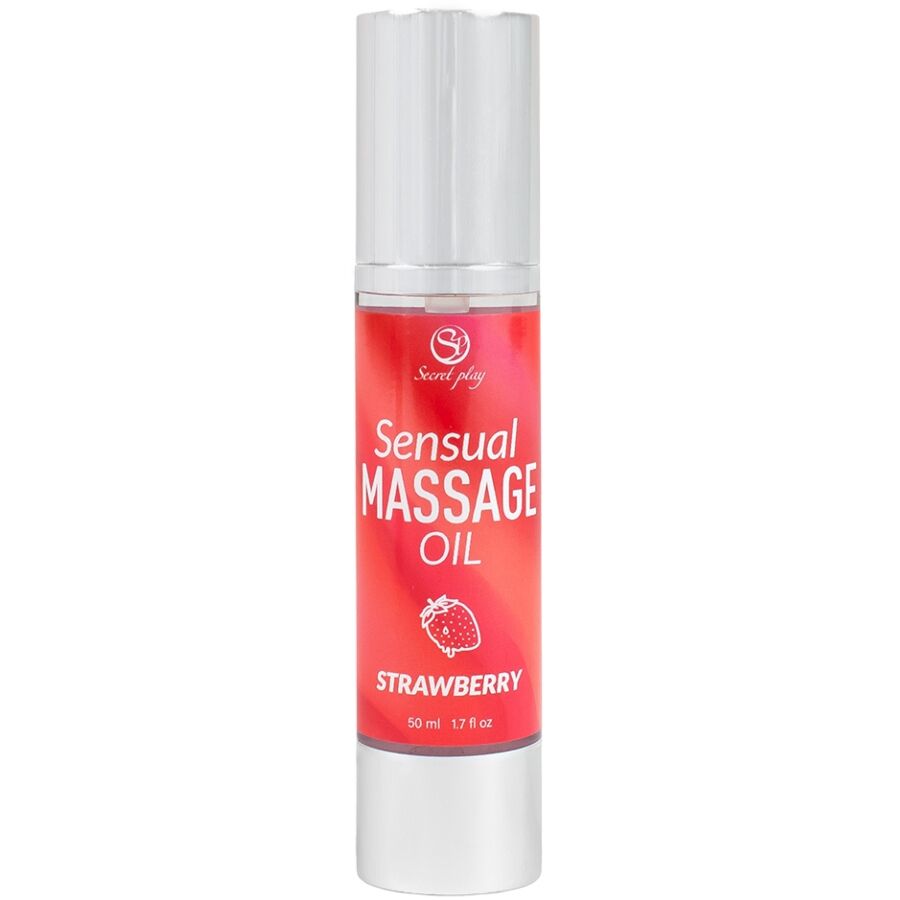 Olio da massaggio SECRETPLAY alla fragola, 50 ml