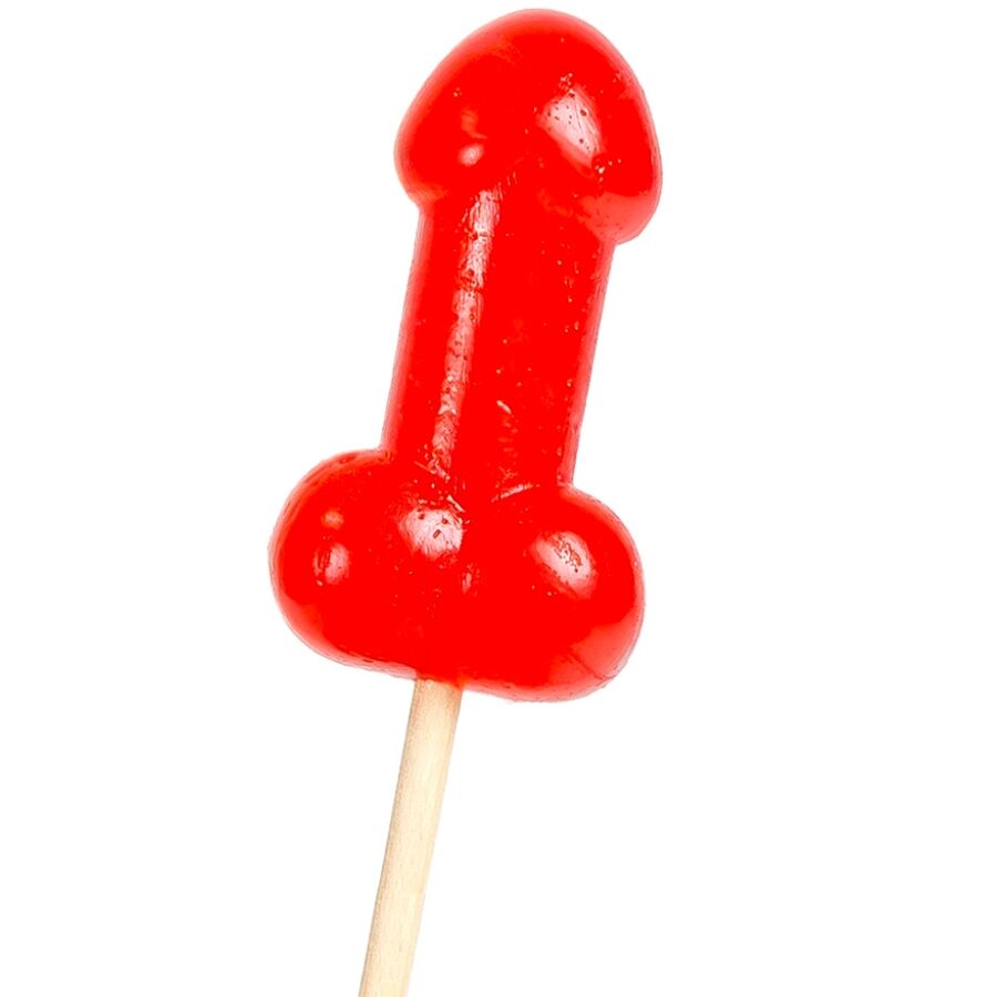 SECRETPLAY lecca lecca alla ciliegia a forma di pene con effetto riscaldante