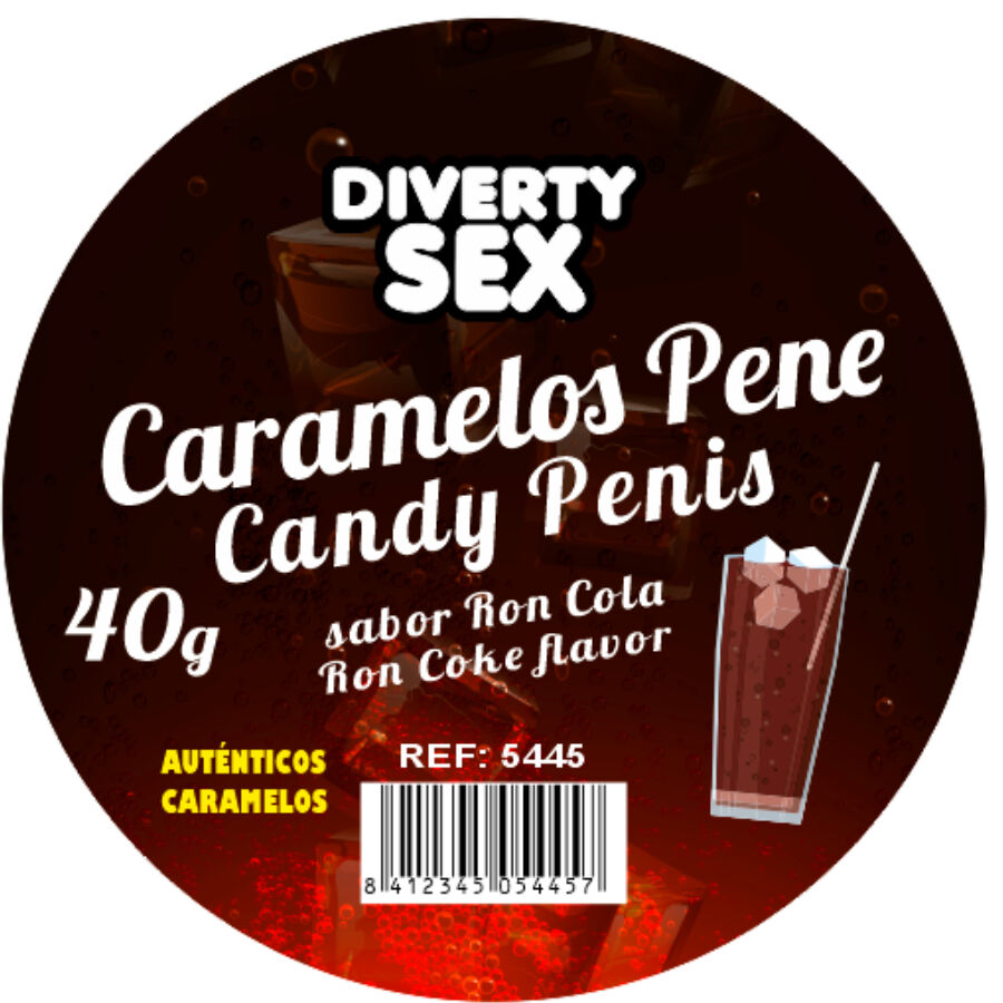 DIABLO PICANTE caramelle a forma di pene al gusto rum e cola