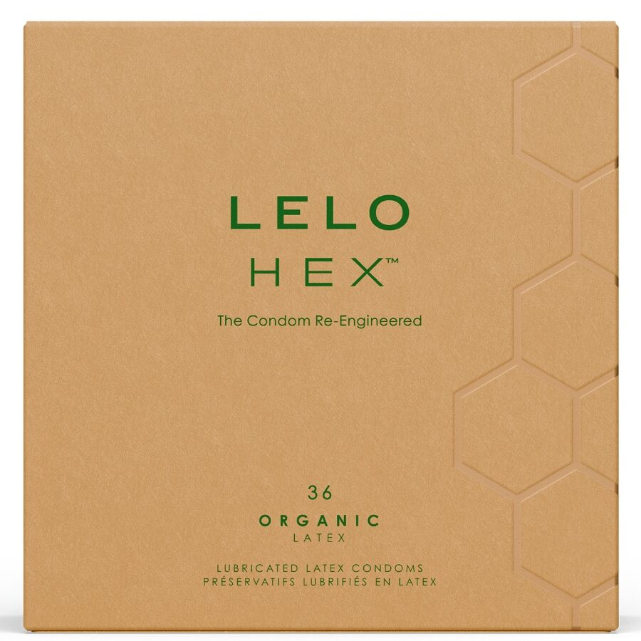 Preservativi LELO HEX Organic, confezione da 36 pezzi