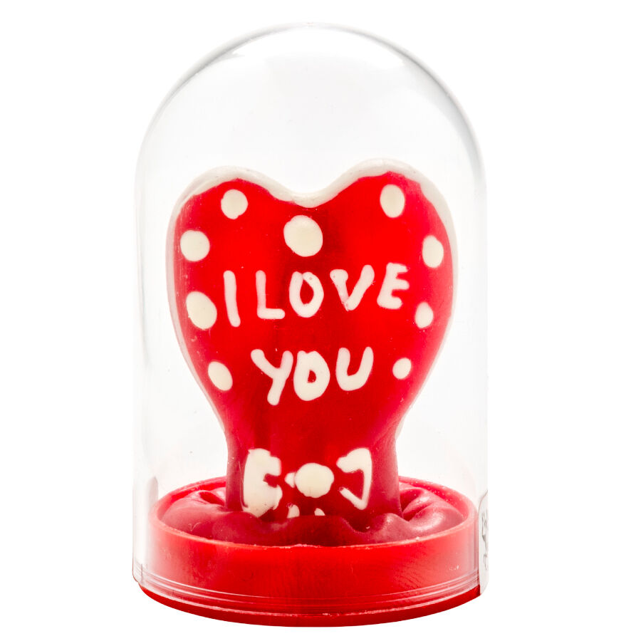Condomerie Cuore I Love You Modello 1, regalo erotico divertente