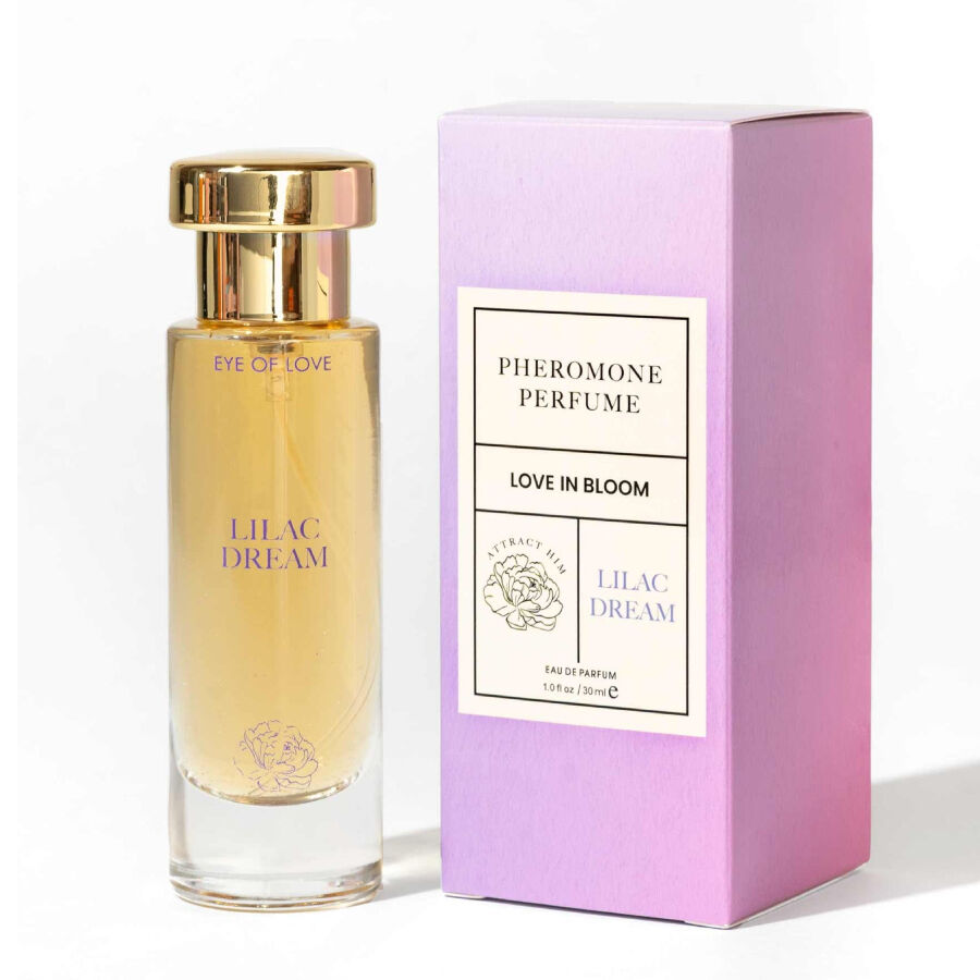 Profumo ai feromoni da donna con l’avvolgente fragranza Lilac Dream, 30 ml EYE OF LOVE
