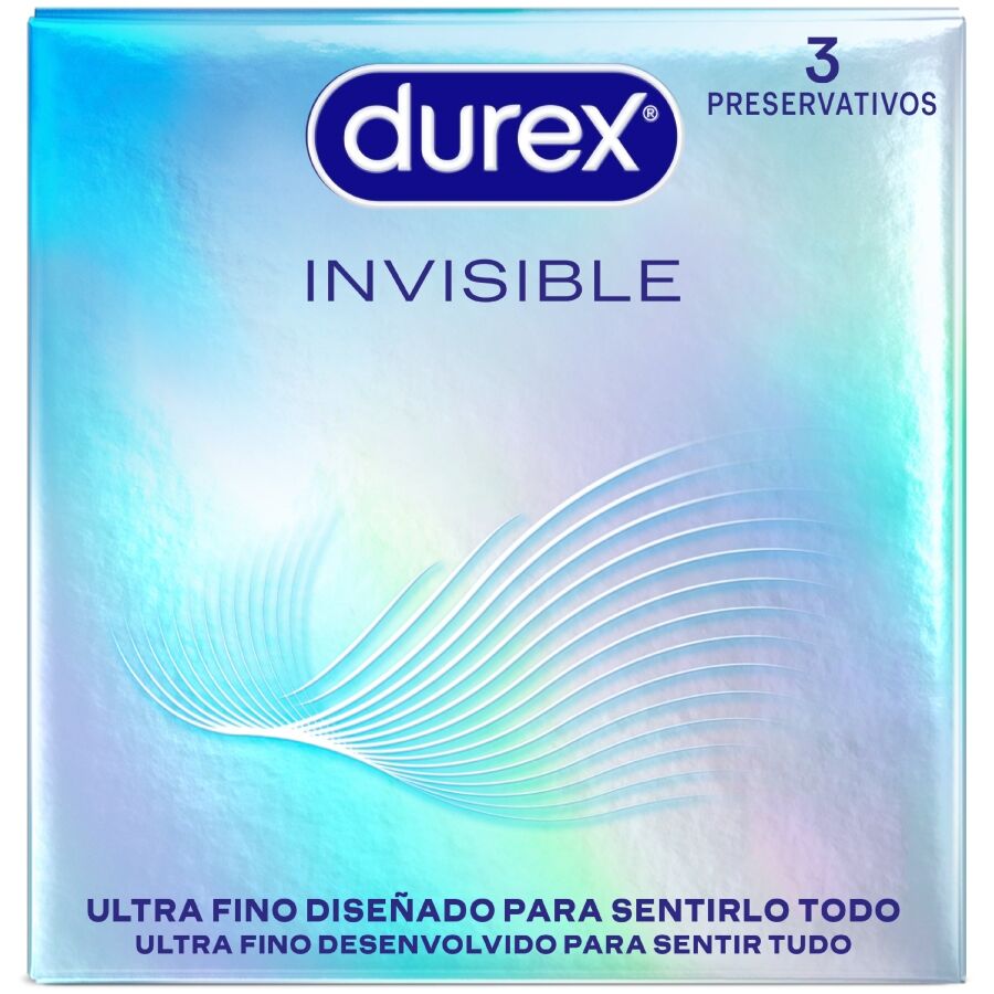 Preservativi sottili Durex Invisible, 3 pezzi