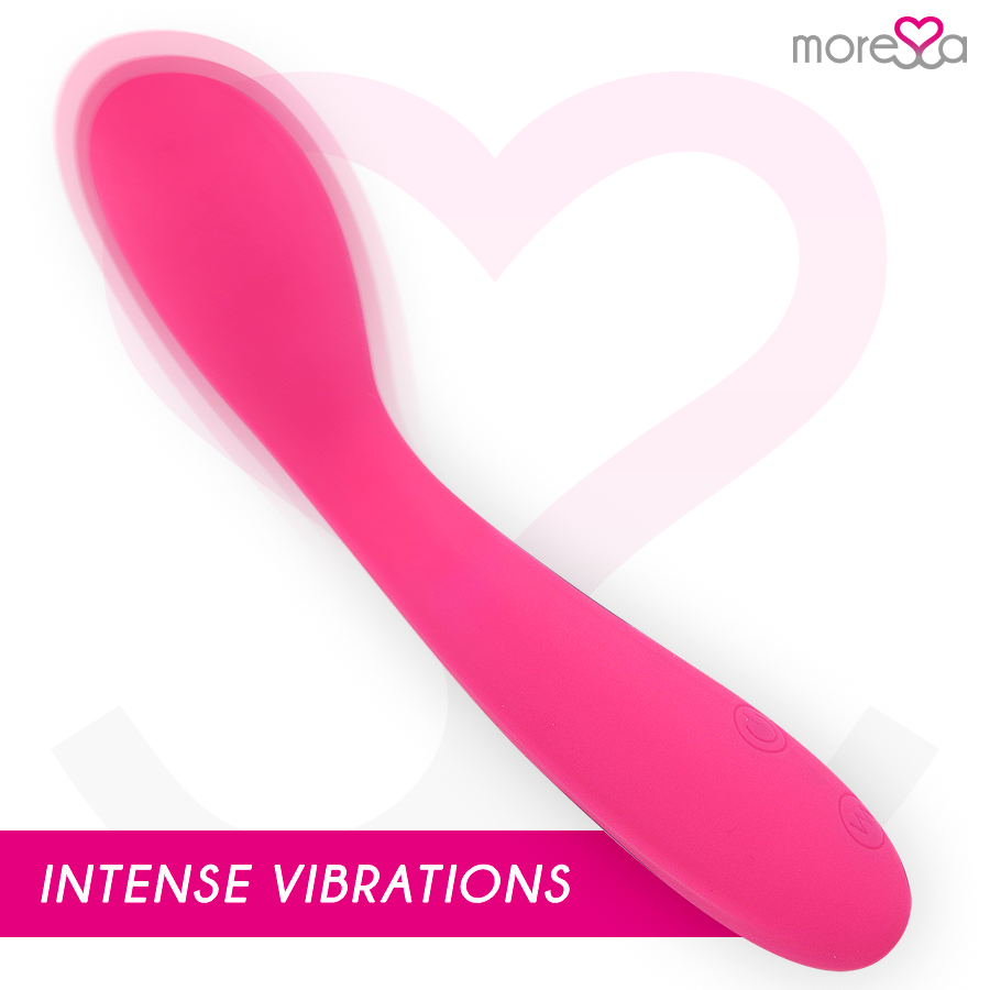 Vibratore per il punto G in silicone premium, ricaricabile e silenzioso, con vibrazioni delicate MORESSA
