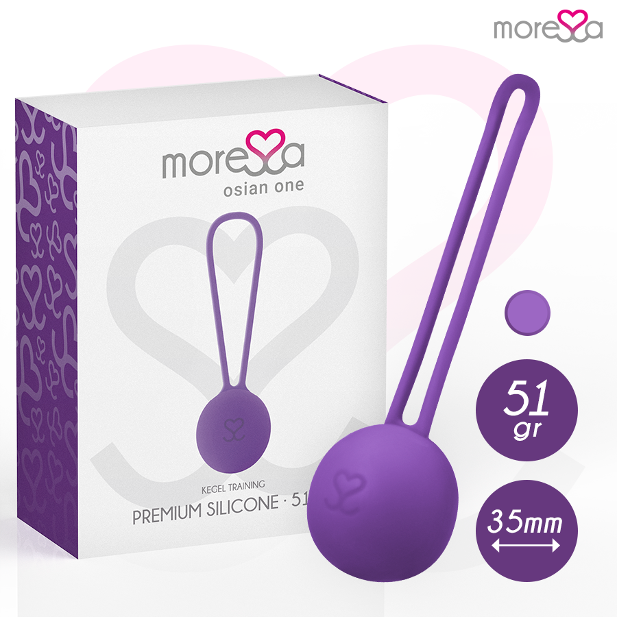 Pallina vaginale MORESSA OSIAN ONE in silicone, color lilla