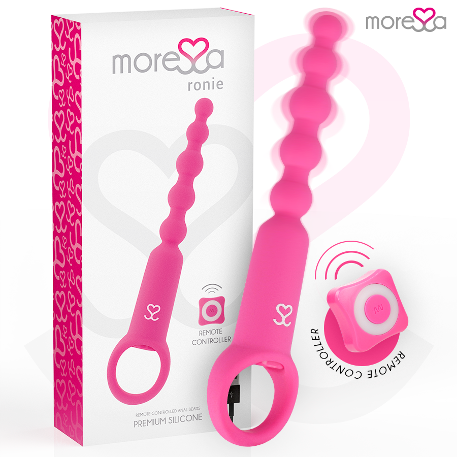 MORESSA Ronie vibratore anale con telecomando, rosa