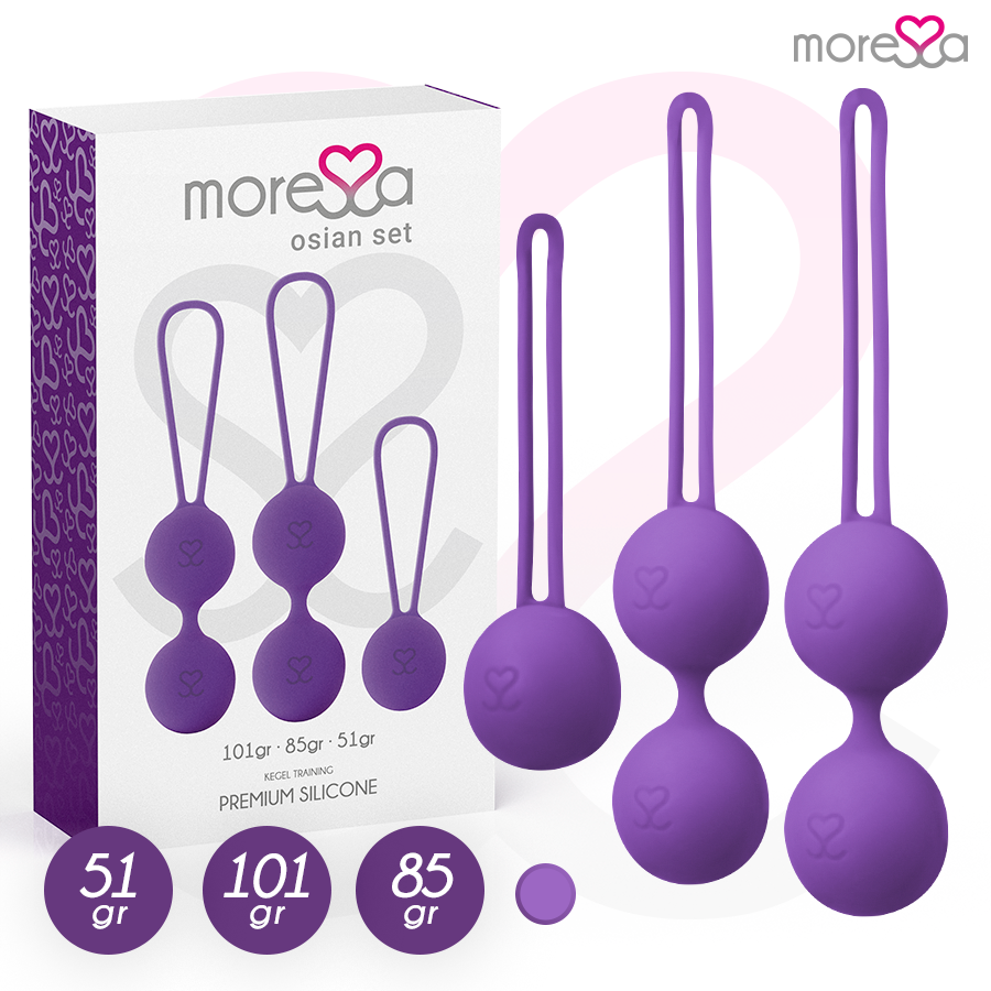 Set di palline vaginali MORESSA OSIAN, color lilla