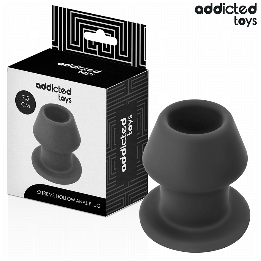 ADDICTED TOYS Extreme Hollow plug anale in silicone, taglia S