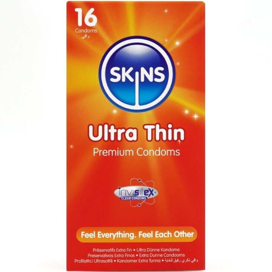 Preservativi sottili SKINS Ultra Thin, 16 pezzi