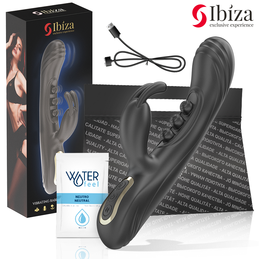 Vibratore rabbit per il punto G con doppio motore e pulsazioni per una stimolazione intensa IBIZA