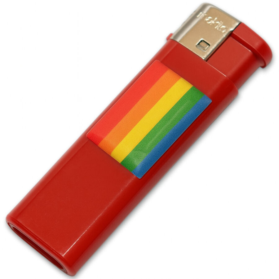 Accendino PRIDE con bandiera arcobaleno
