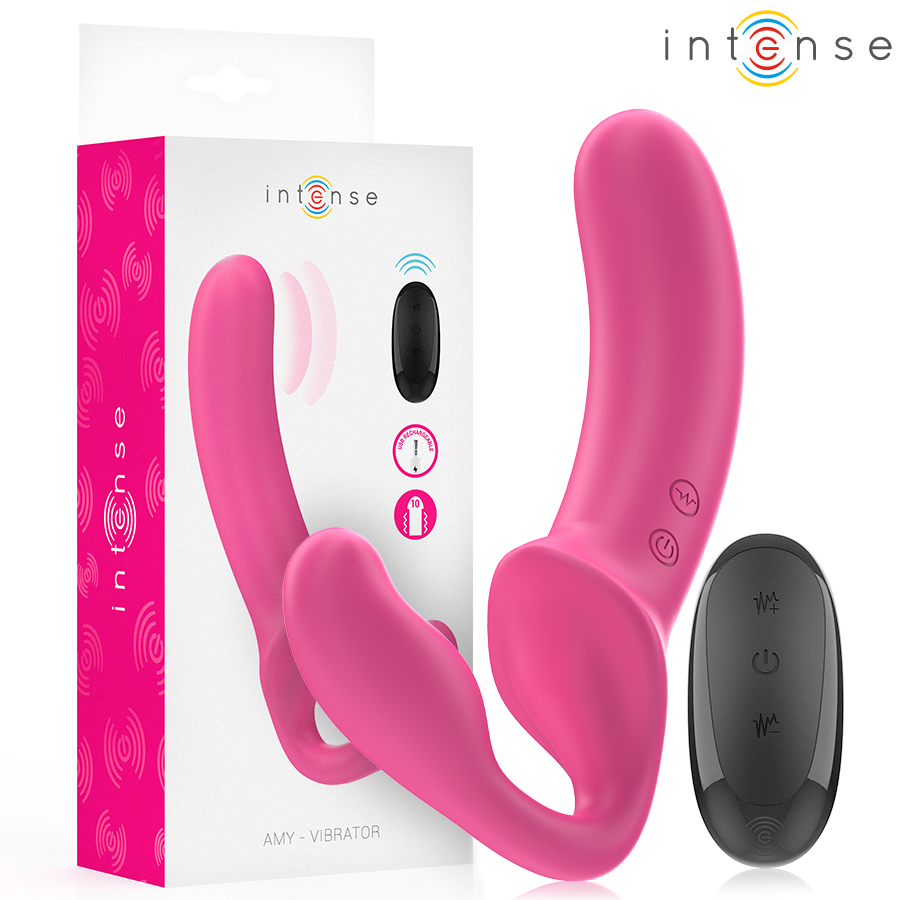 Vibratore per il punto G INTENSE Amy con telecomando, 20 cm