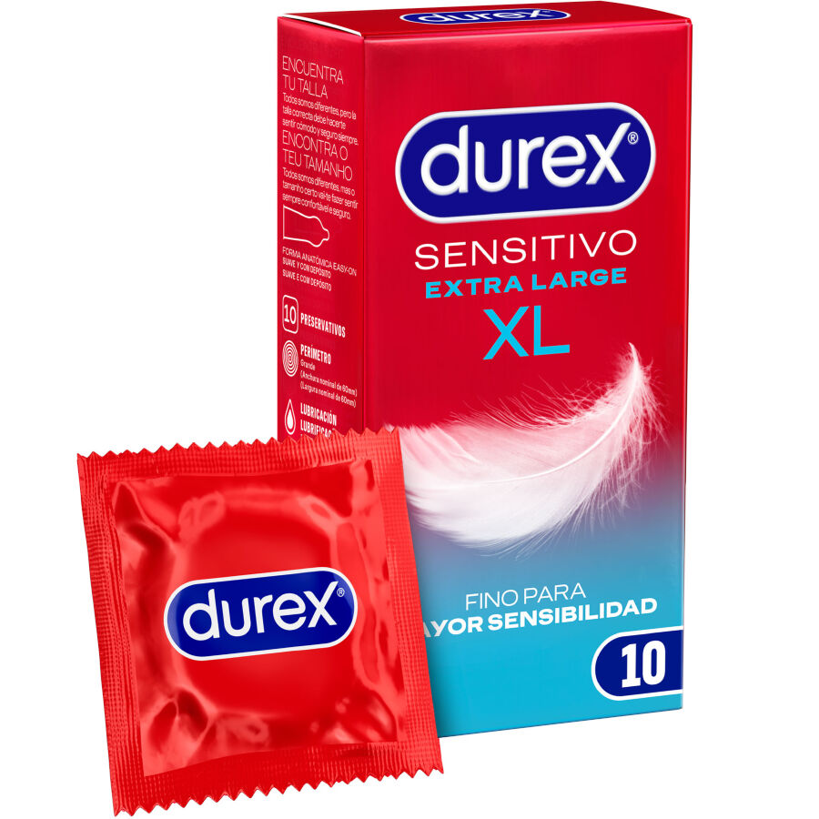 Preservativi Durex Sensitive XL, 10 pezzi