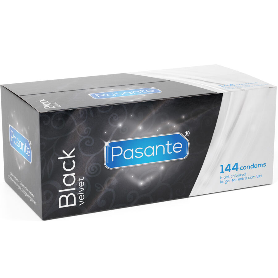 Preservativi PASANTE Black Velvet, 144 pezzi