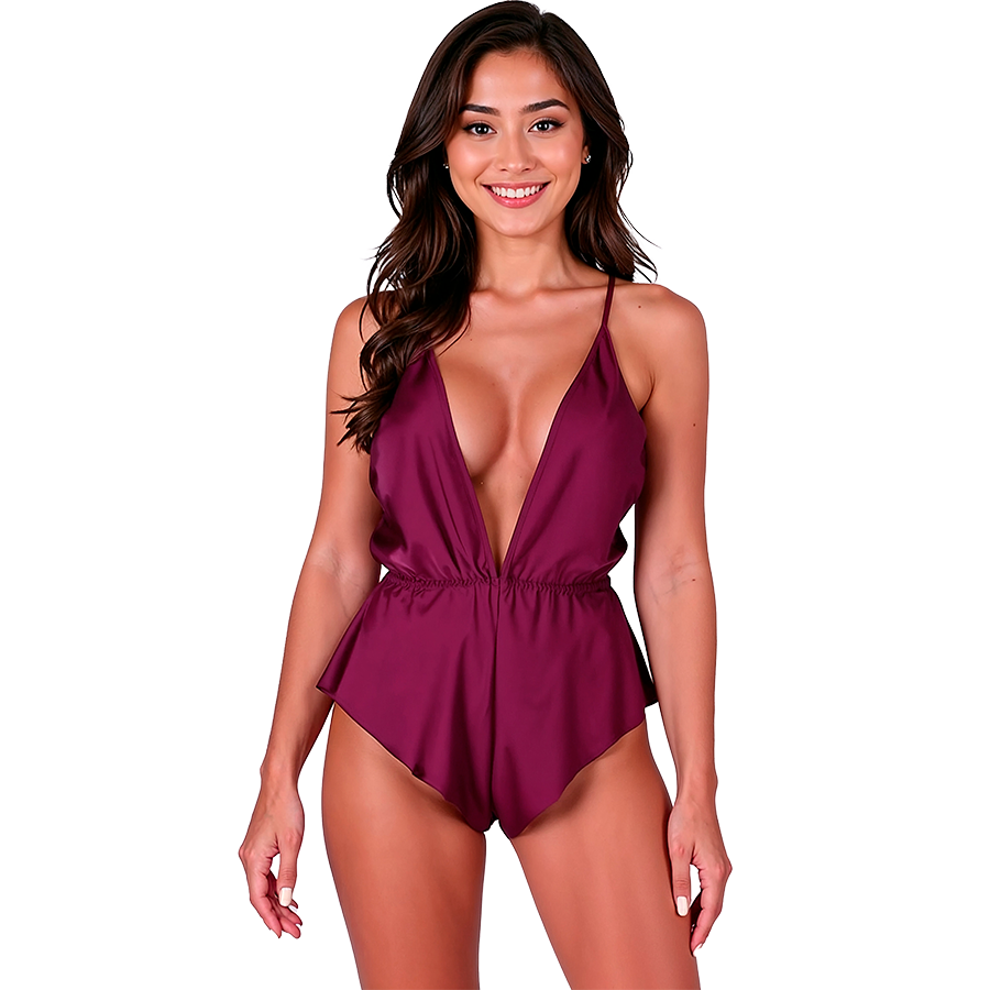 Body lingerie PASSION SENSIE color prugna S/M