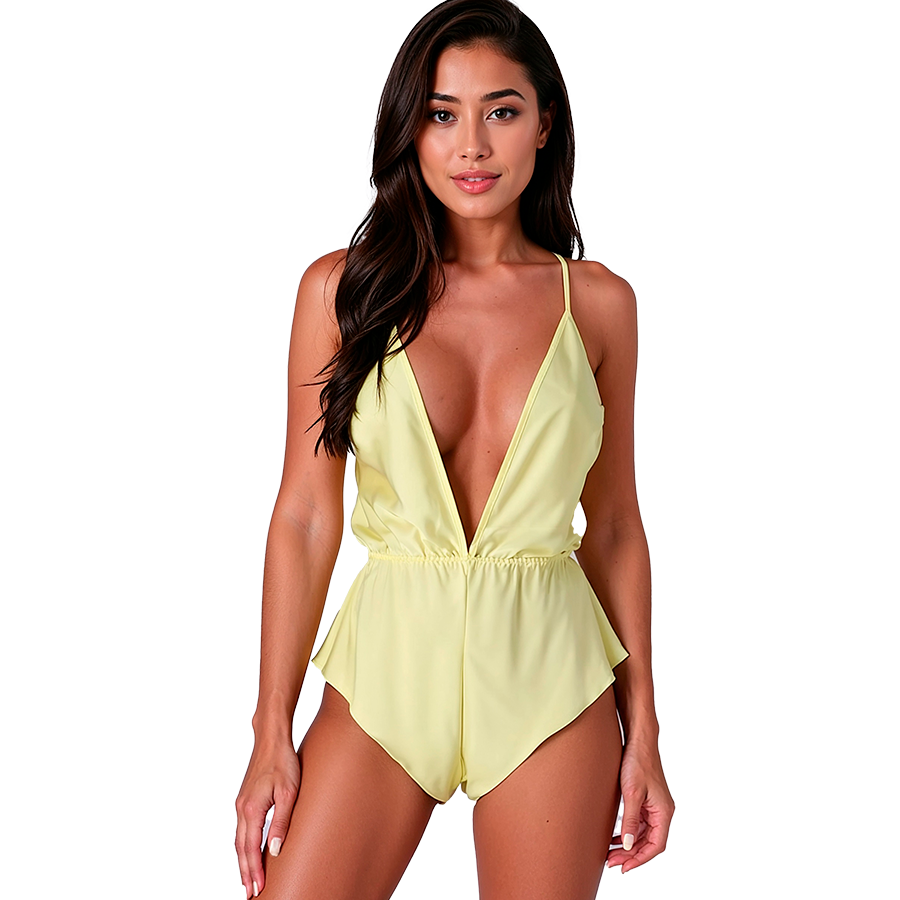Body lingerie PASSION SENSIE color limone, S/M