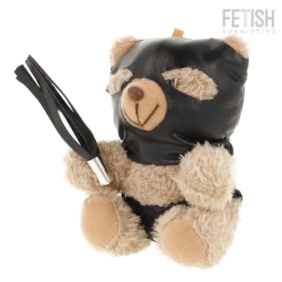 FETISH SUBMISSIVE Luno orsacchiotto BDSM con maschera e frustino