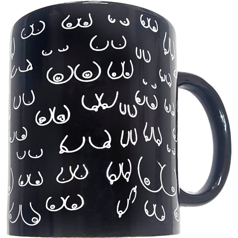 Tazza DIABLO PICANTE con illustrazioni di seni, 370 ml