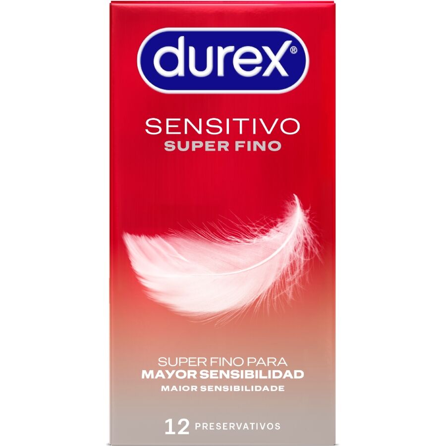 Durex Sensitive, preservativi sottili, 12 pezzi