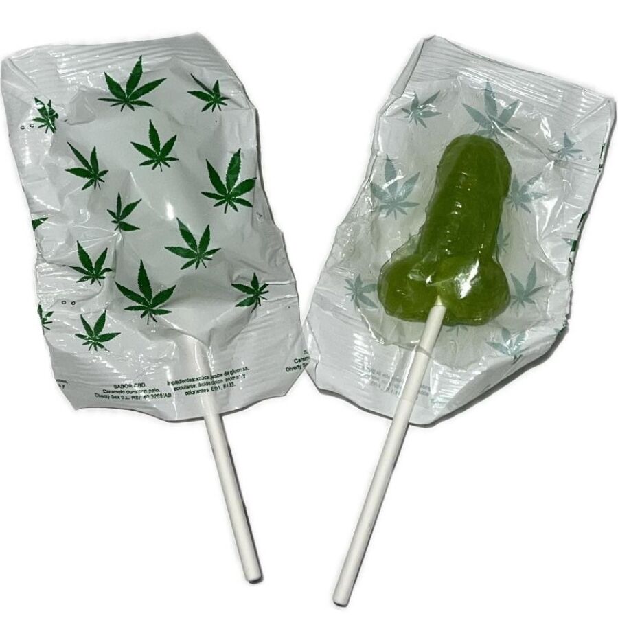 Lecca lecca a forma di pene Diablo Goloso all’aroma di cannabis