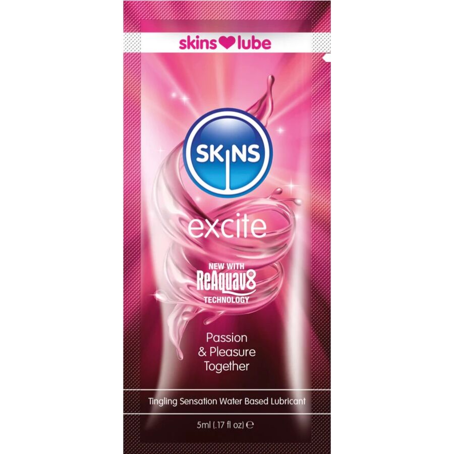 SKINS Excite lubrificante a base d’acqua, 5 ml