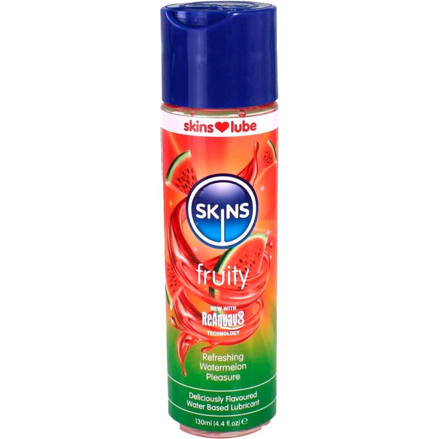 SKINS Fruity gel lubrificante al gusto di anguria, 130 ml