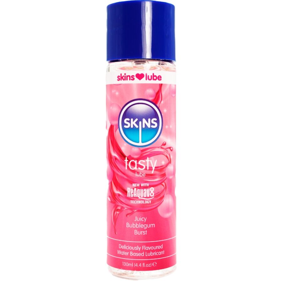 SKINS Tasty lubrificante al gusto di bubblegum, 130 ml