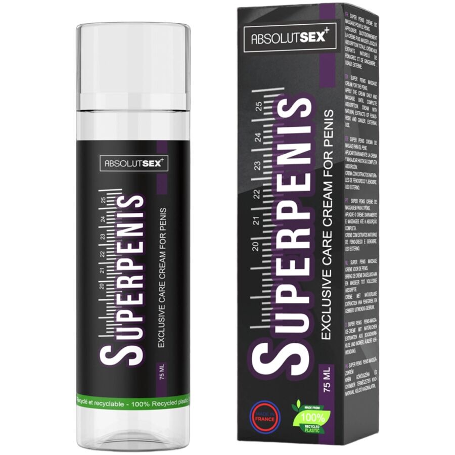 RUF Superpenis crema per l’igiene intima con ginseng e fieno greco, 75 ml