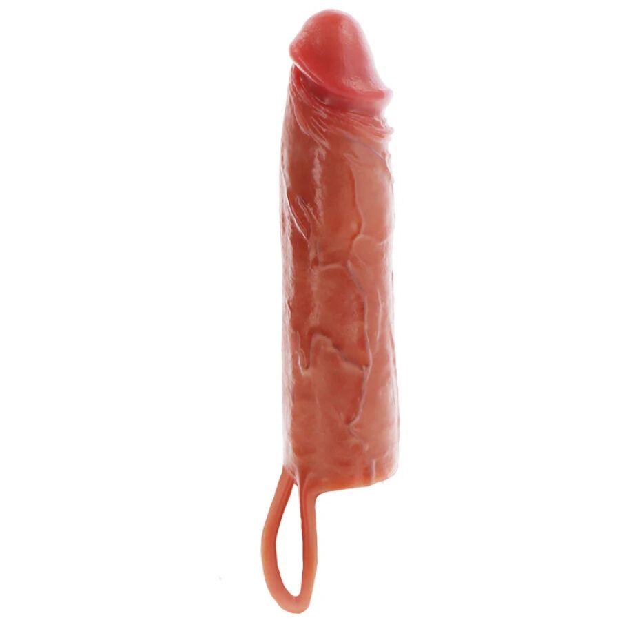 GET REAL Hydrated Skin guaina per pene, color caramello, 20 cm