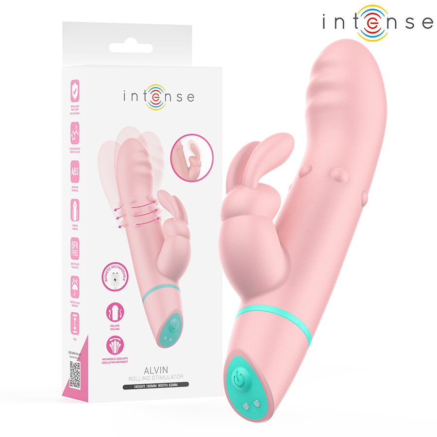 Rabbit vibrator INTENSE Alvin con oscillazione e movimento rotante