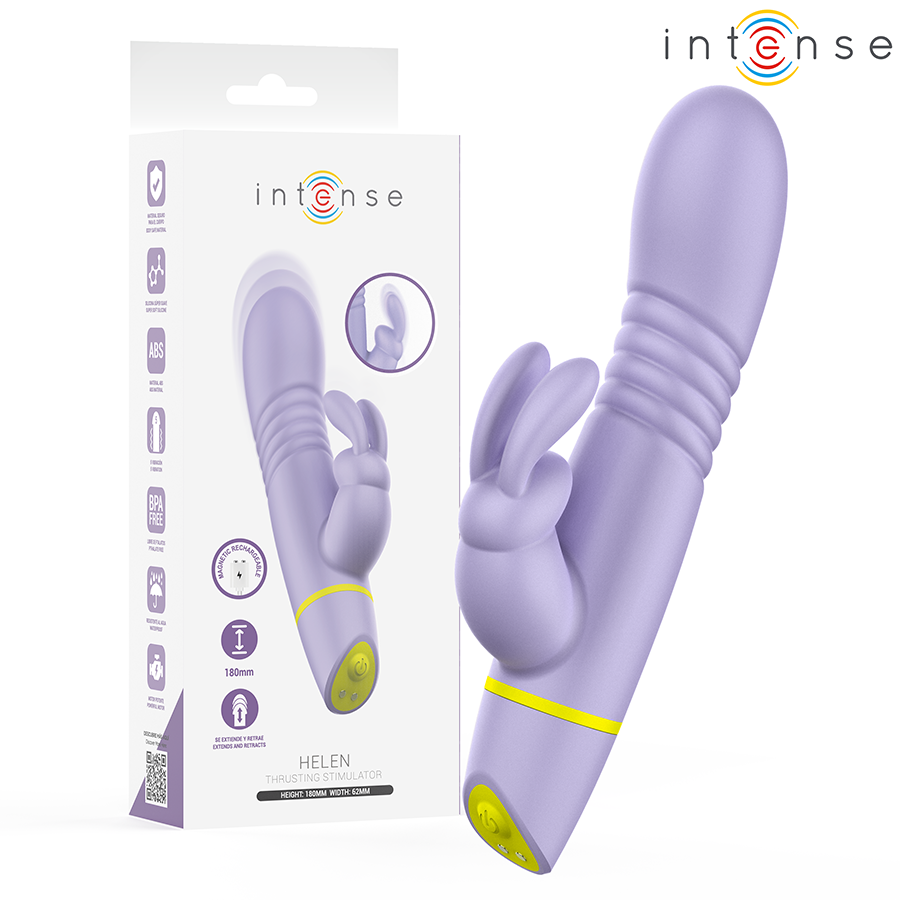 Vibratore rabbit INTENSE Helen con movimento a spinta