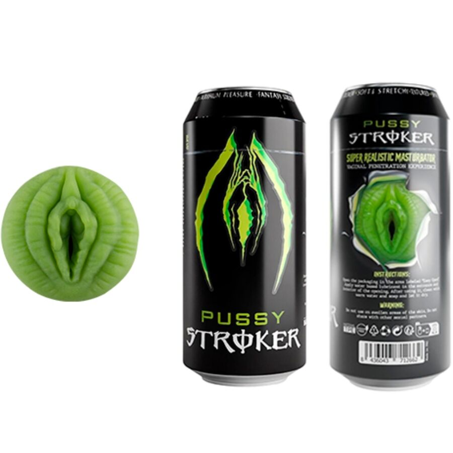 Alive Masturbatore Maschile Stroker Vagina In Lattina Da Energy Drink