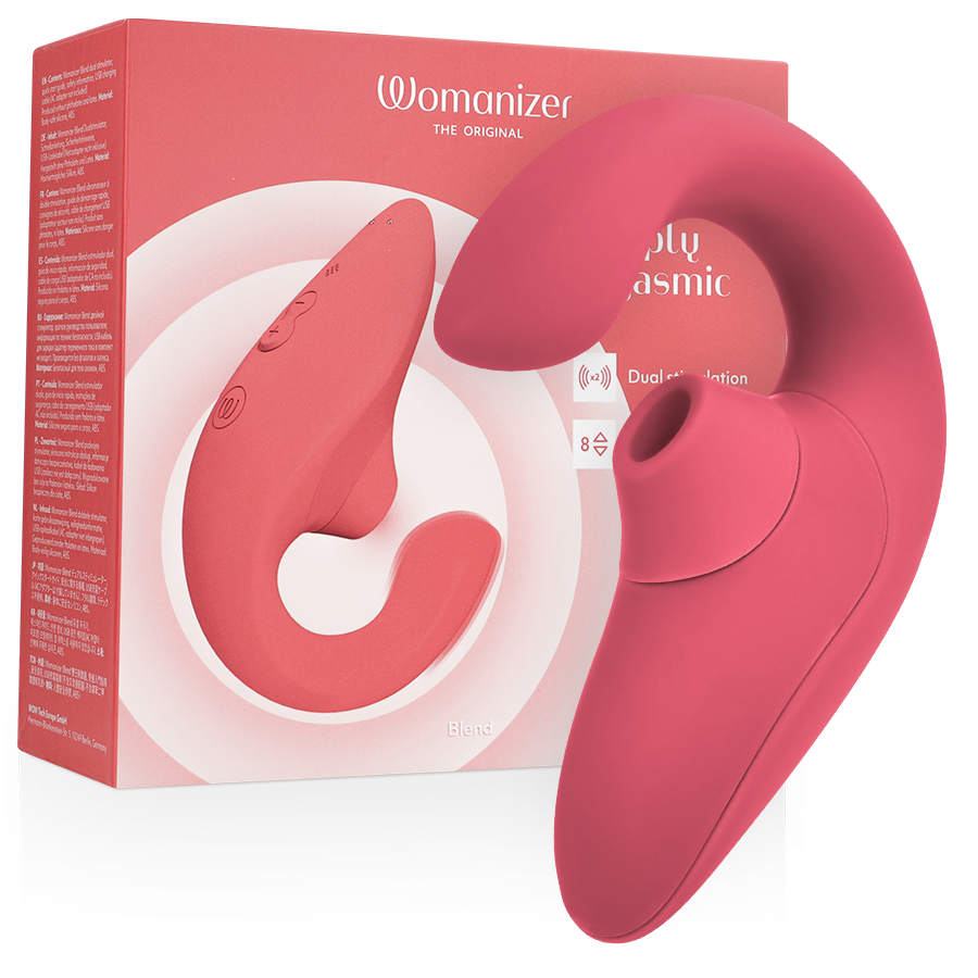 Womanizer Blend stimolatore a onde di pressione in Vibrant Rose