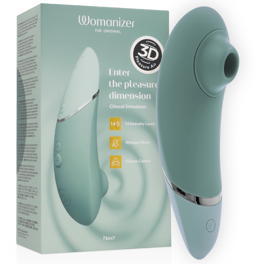 Womanizer Next stimolatore a onde di pressione, salvia