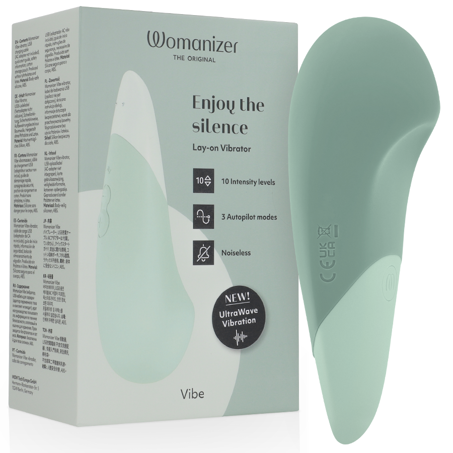 Womanizer Vibe vibratore da appoggio color salvia
