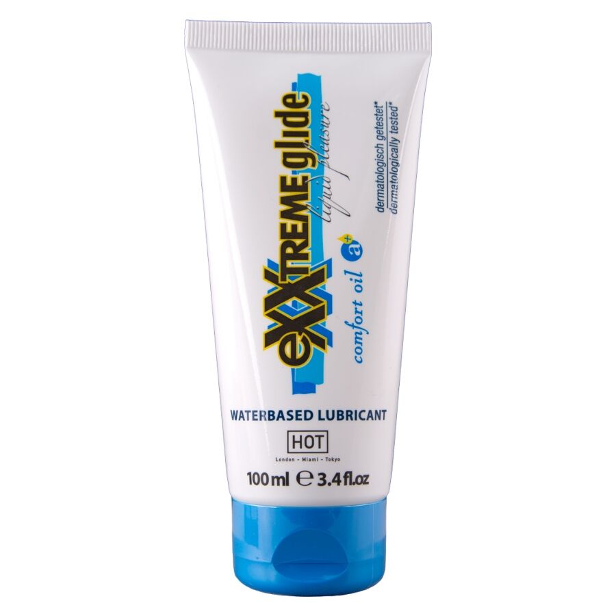 HOT Exxtreme Glide lubrificante a base d’acqua con Comfort Oil, 100 ml