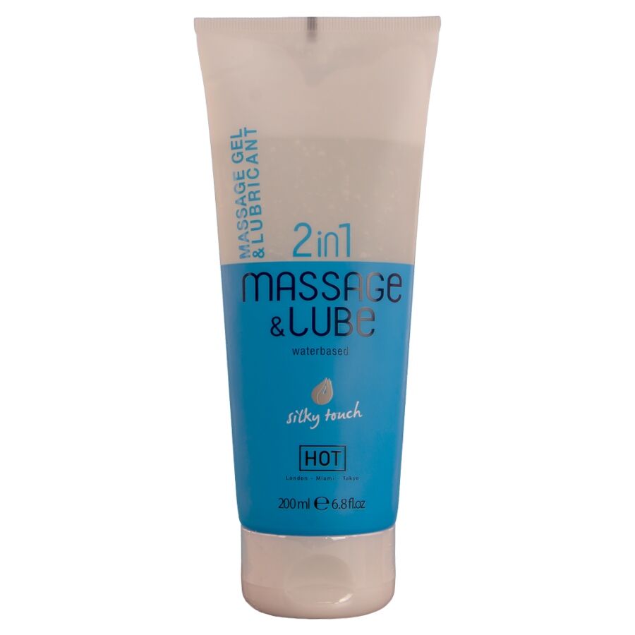 HOT Silky Touch gel da massaggio e lubrificante a base d’acqua, 200 ml