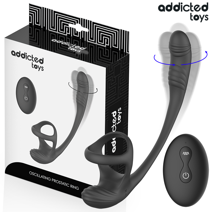 Plug anale vibrante Addicted Toys con anello e telecomando