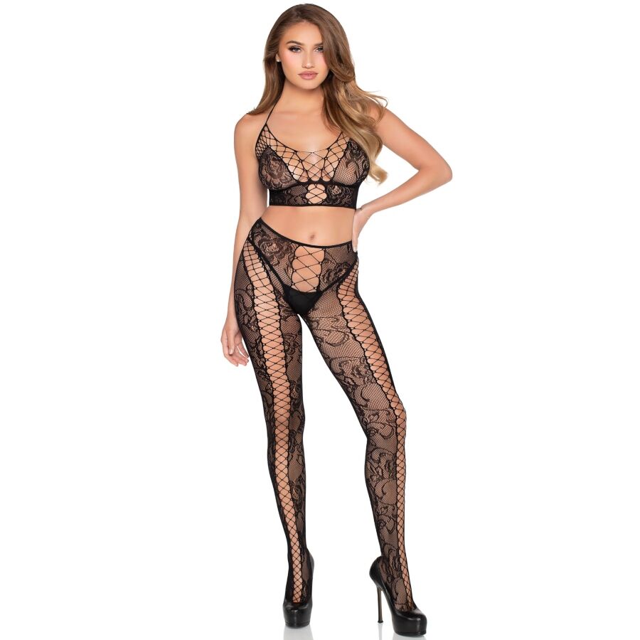 Set lingerie Leg Avenue con crop top e leggings