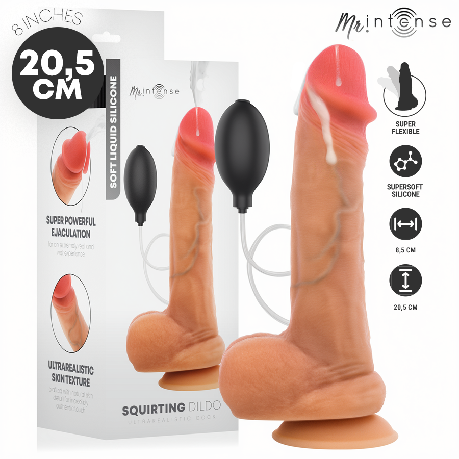 MR. INTENSE Danny dildo in silicone con funzione di eiaculazione manuale