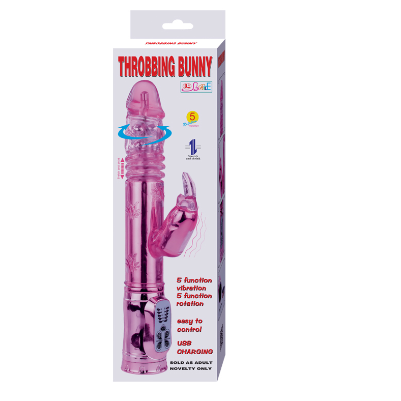 BAILE Throbbing Bunny Vibratore rotante Rampant rosa