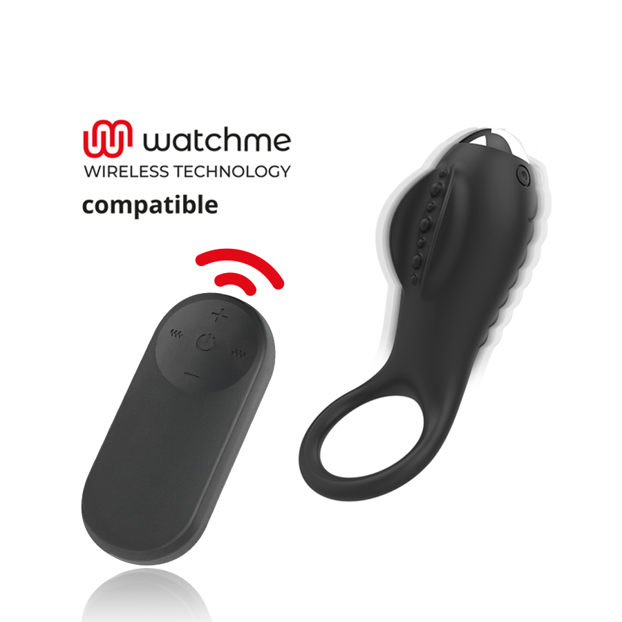 Brilly Glam Alan anello vibrante per il pene con telecomando Watchme