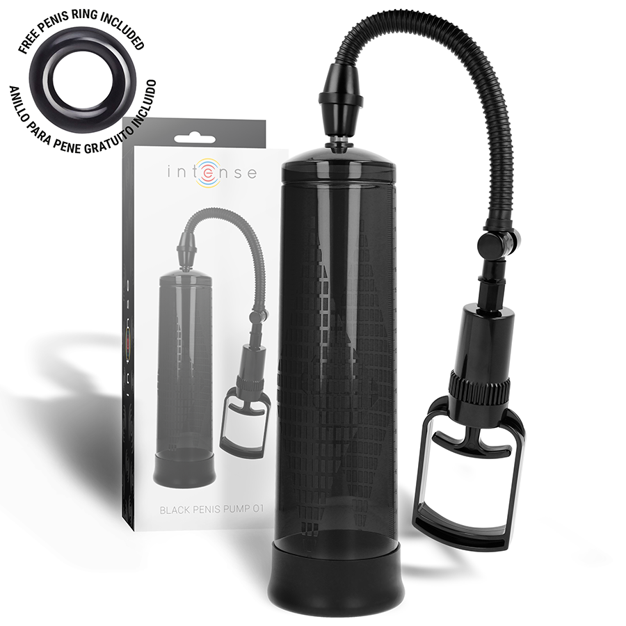 Pompa per pene INTENSE FOR HIM 01, nera