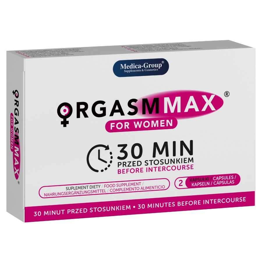 MEDICA GROUP Orgasm Max per donne, integratore alimentare con 2 capsule