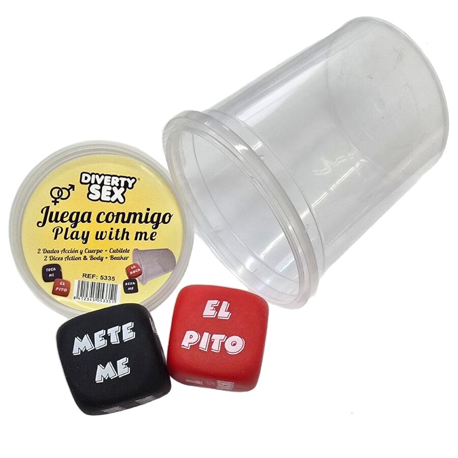 DIABLO PICANTE dadi erotici con bicchiere
