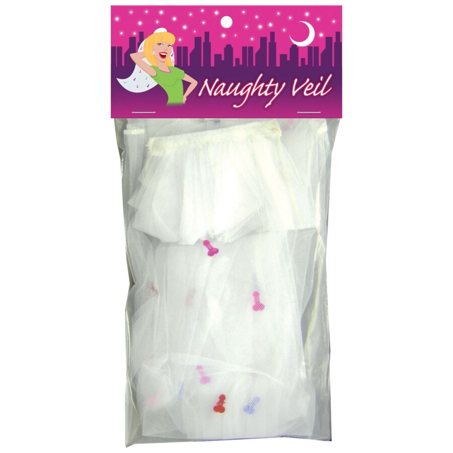 KHEPER GAMES Naughty Veil, velo da sposa divertente con coriandoli