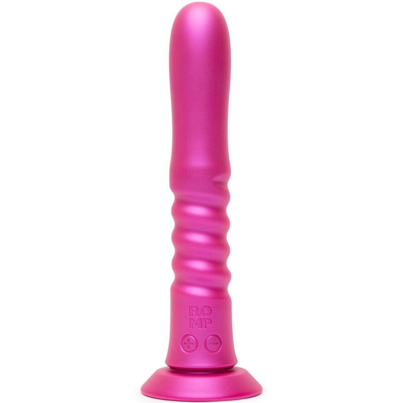 Vibratore ROMP Jiggle con movimento a spinta e ventosa