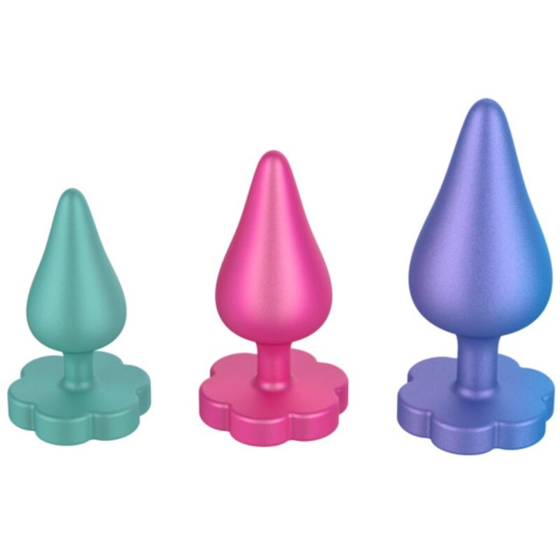 Set di plug anali ROMP Luster in tre misure