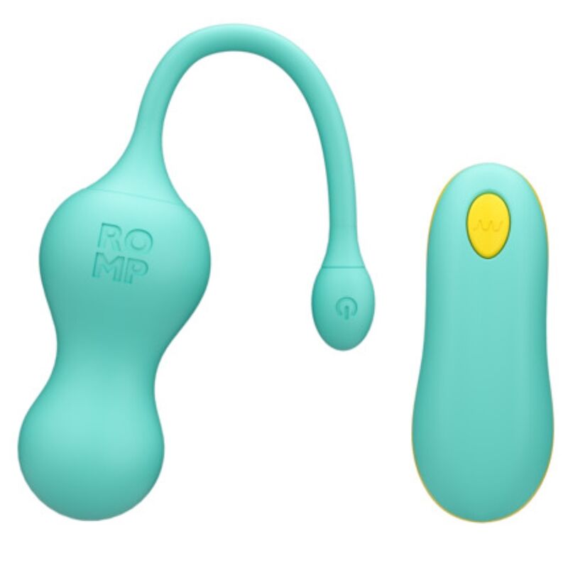 ROMP Cello uovo vibrante con telecomando, turchese
